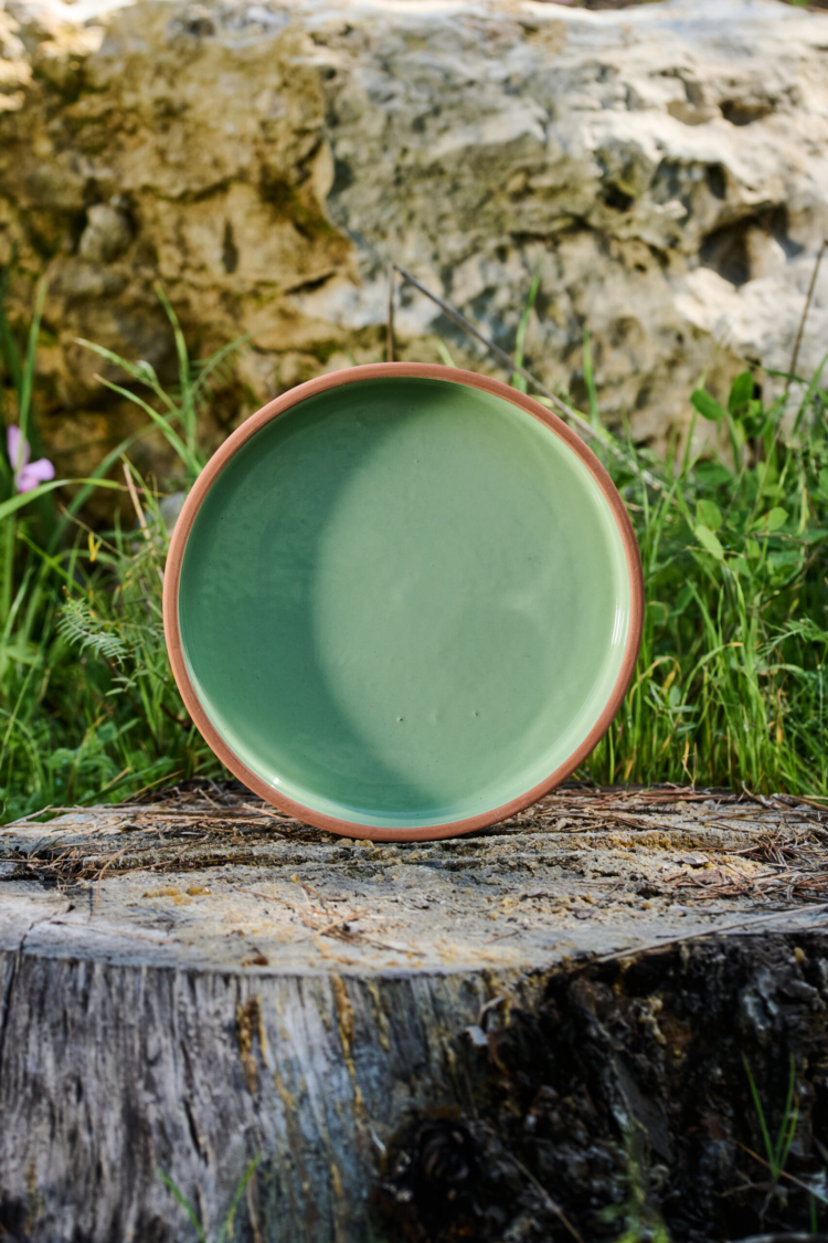 צלחת הגשה חרס אקווה