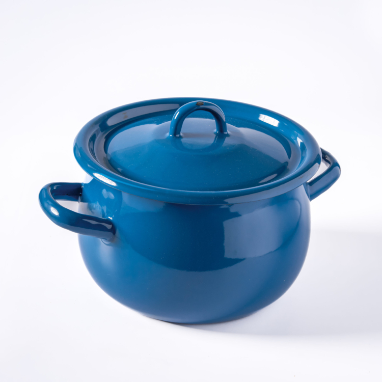 סיר אמייל עגול הריון | כחול