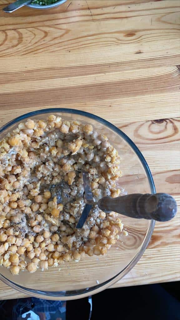 פלאפל ירוק היסטרי של אלון - הכנה 2