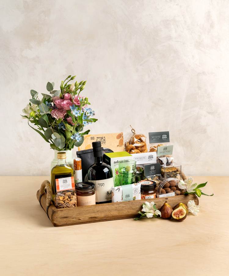 מארז עץ וחבל