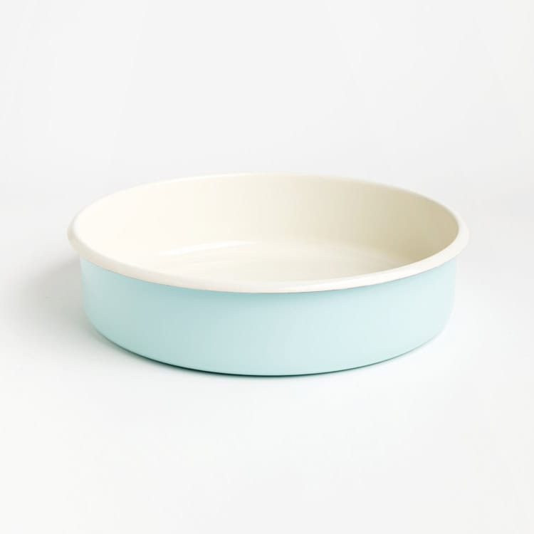 תבנית אמייל עגולה | תכלת | משלוח מוזל